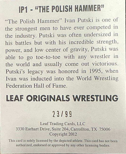 Consignment CM - Leaf Originals “The Polish Hammer” Signed 23/99 Trading Card