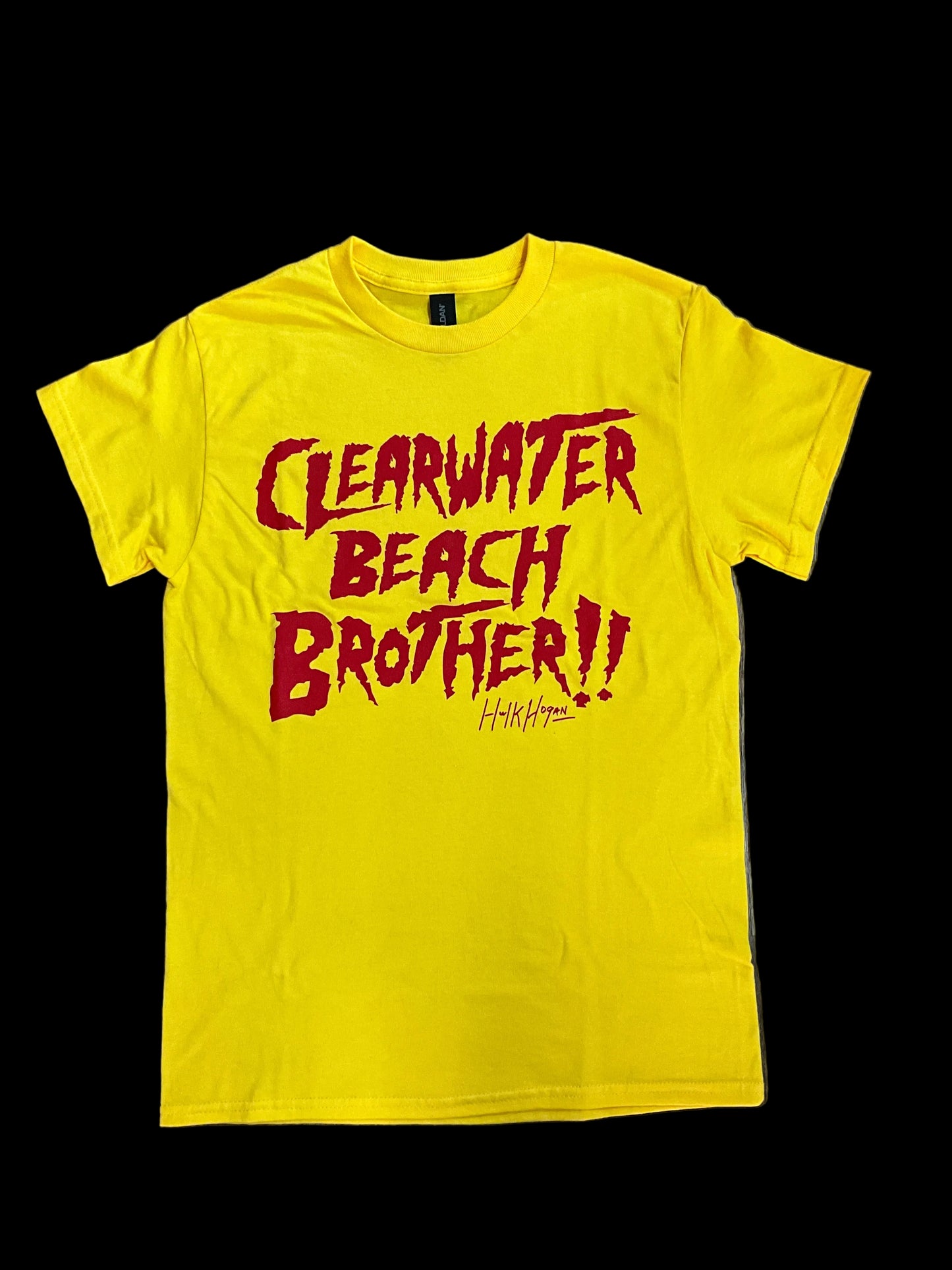 Yellow Clearwater Beach Brother Adult T-Shirt