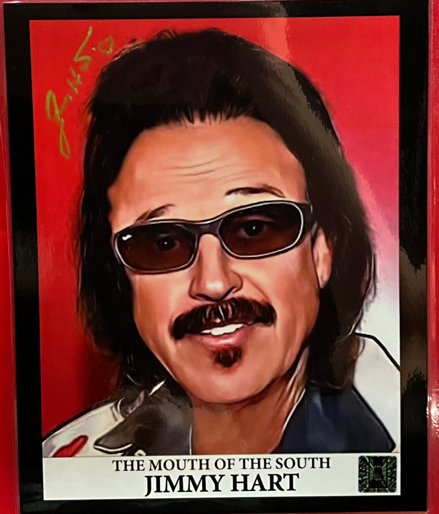 Mouth Of The South Jimmy Hart Face Signed 8x10 Photo
