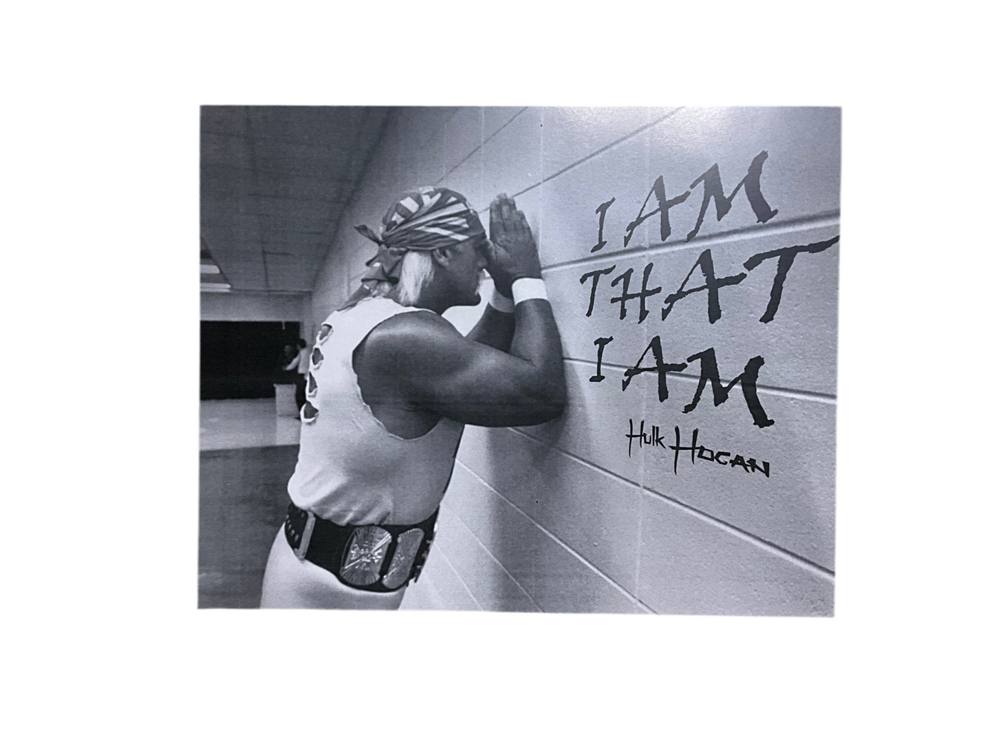Hulk Hogan Praying I Am That I Am Unsigned 8x10 Photo