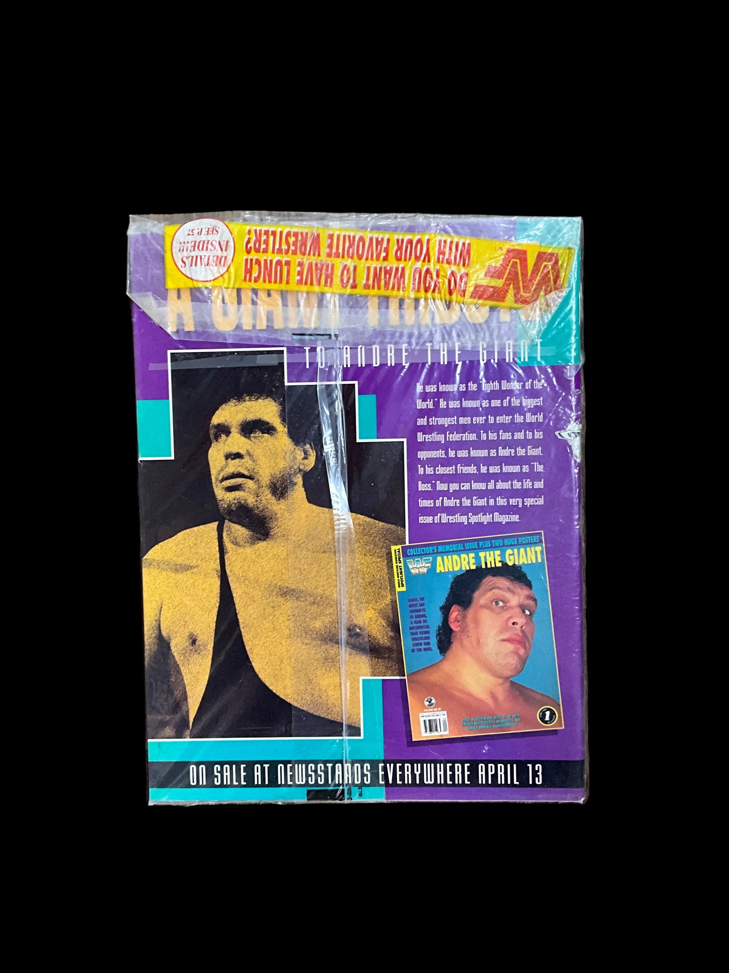 WWF Hulk Hogan Hulkamania Shirt Rip Unsigned Magazine