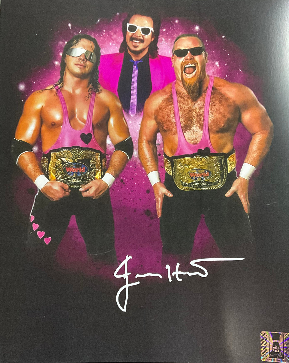 Jimmy Hart Brothers Autographed 8x10 Photo