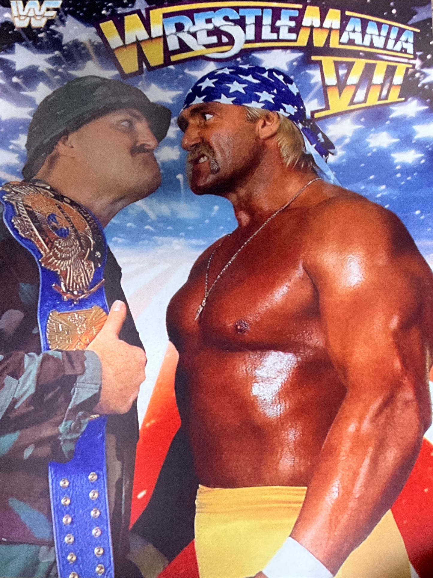 WrestleMania Seargent Slaughter 16x20 Unsigned Poster