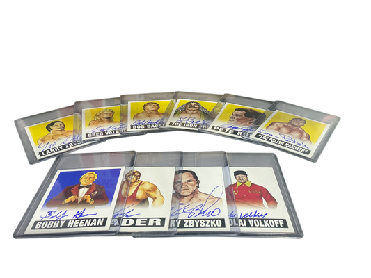 Consignment CM - Leaf Originals Wrestling 2012 10 Autographed Cards