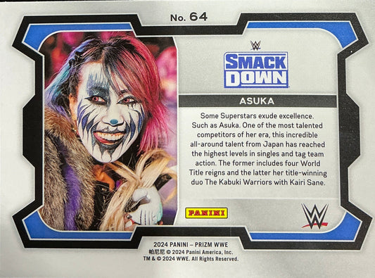 Panini Prizm Asuka WWE Smack Down #64 Trading Card