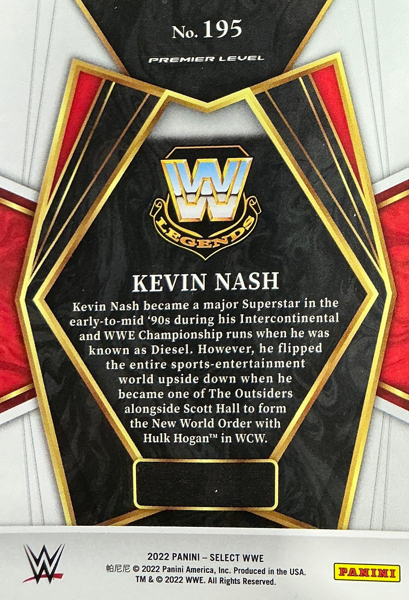 Kevin Nash #195 Trading Card