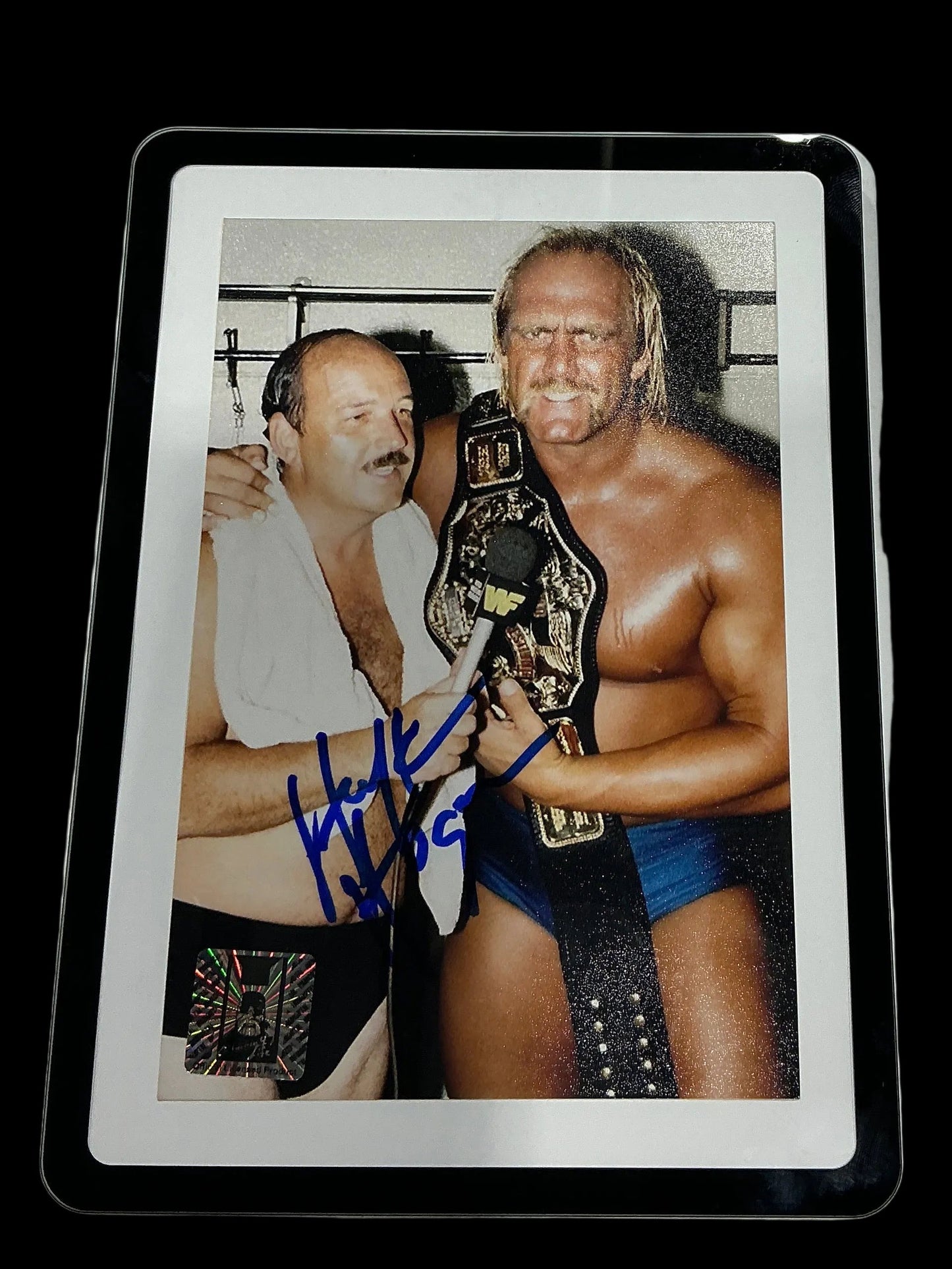 Consignment SR - Framed Mean Gene Hulk 4x6 Photo Signed