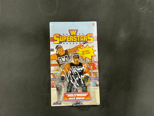 WWE Superstars “Hollywood” Hulk Hogan Action Figure Autographed