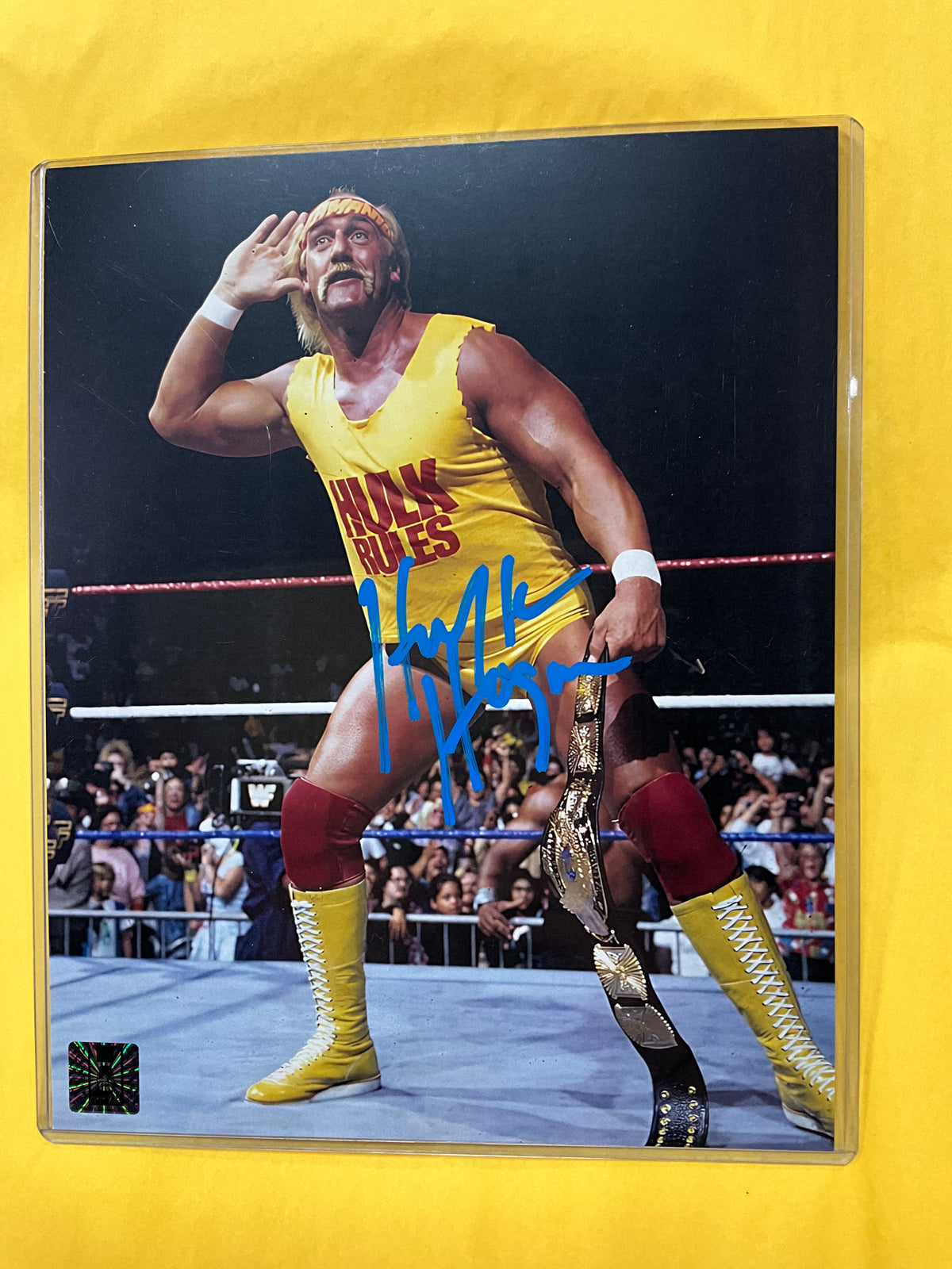 Hulk Rules Ear Pose Autographed 8x10 Photo