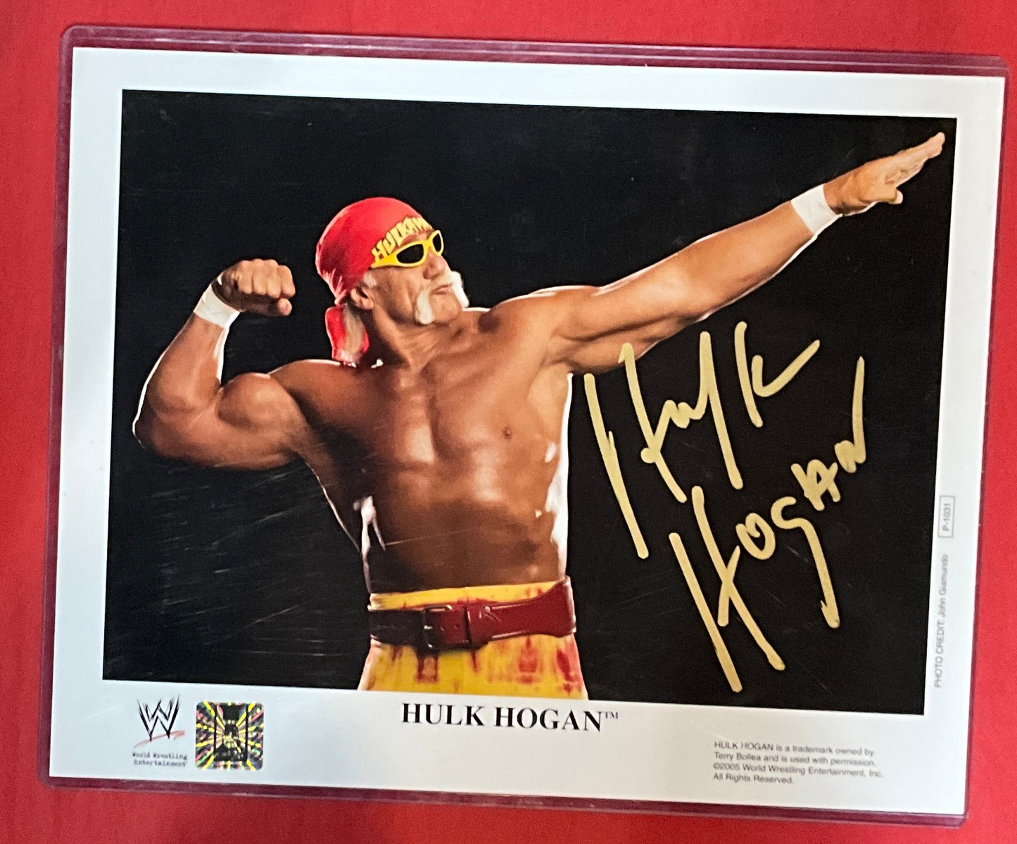 Original Promo WWE Bow N Arrow Autographed 8x10 Photo