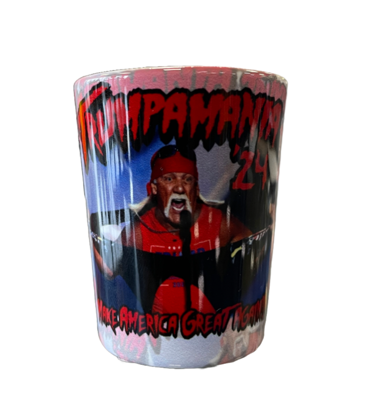 Trumpamania Shirt Rip Shot Glass