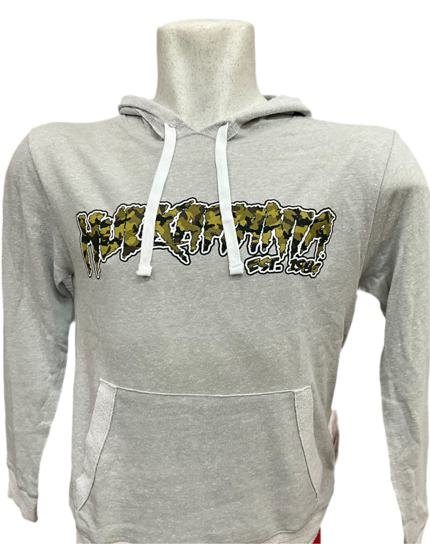 Gray Hulkamania Camo Adult Hoodie