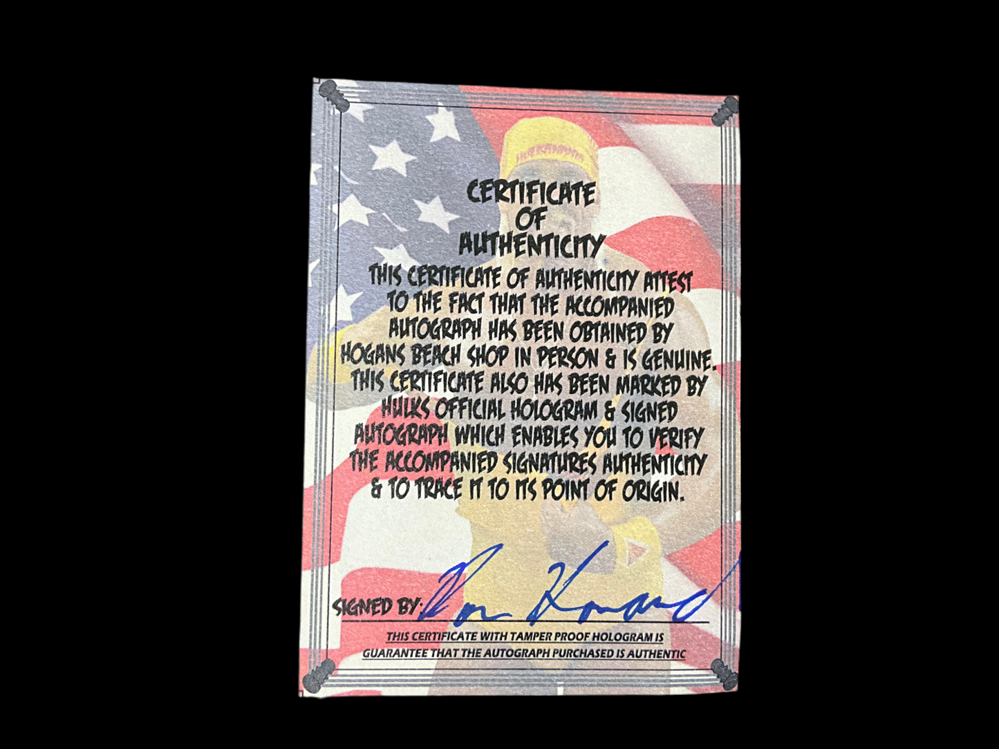 Topps Hulk Hogan 16 of 40 Champion Spotlight Signed Trading Card