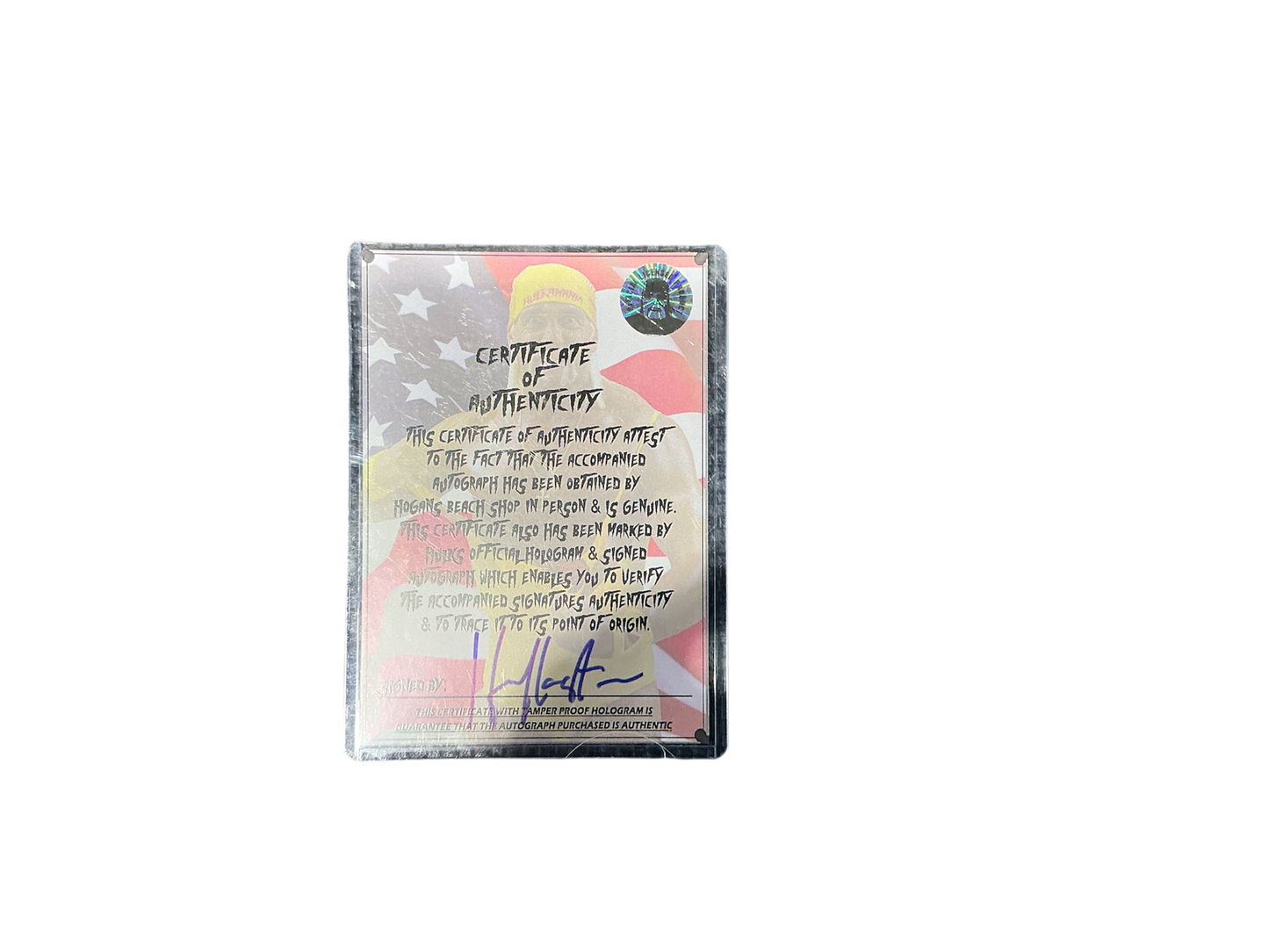 Red Hulkamania Cardillo Weight Belt Signed