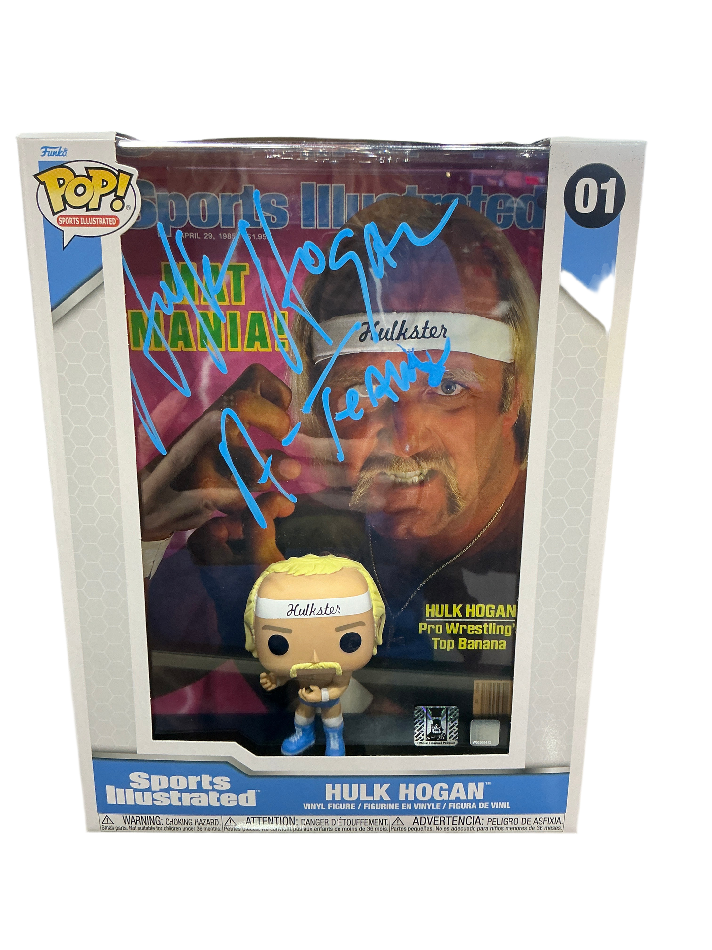 Signed Hulk Hogan Sports Illustrated Magazine Cover Funko Pop! #01