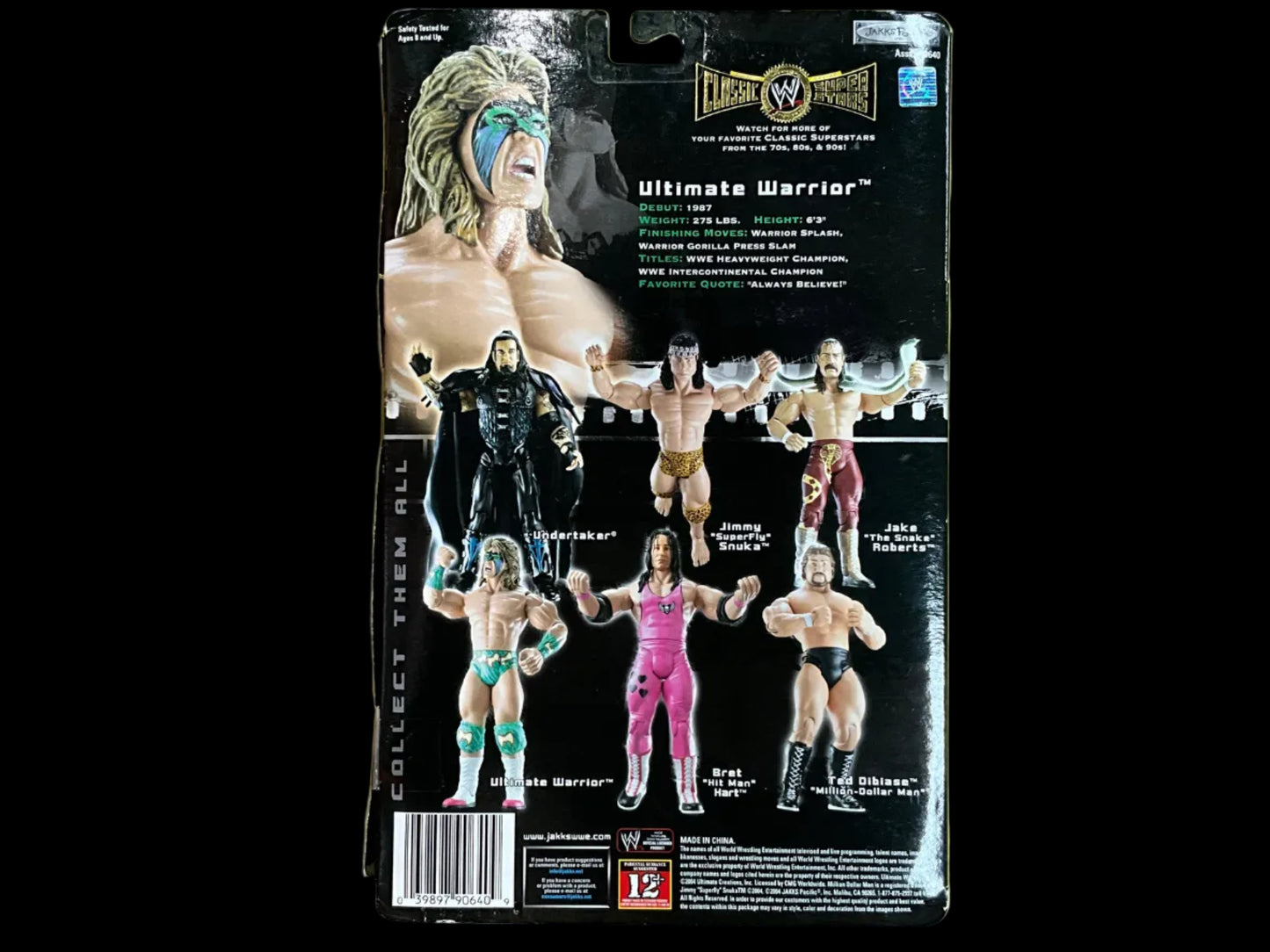 Ultimate Warrior Classic Superstars Green Trunks