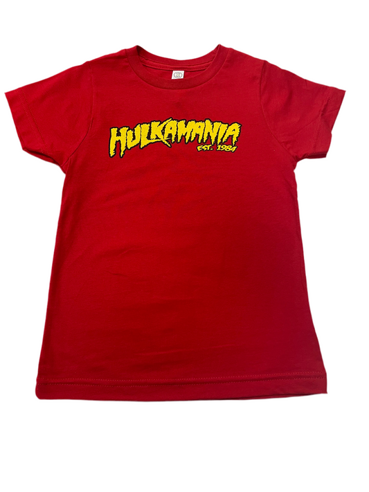 Red Hulkamania Youth T-Shirt