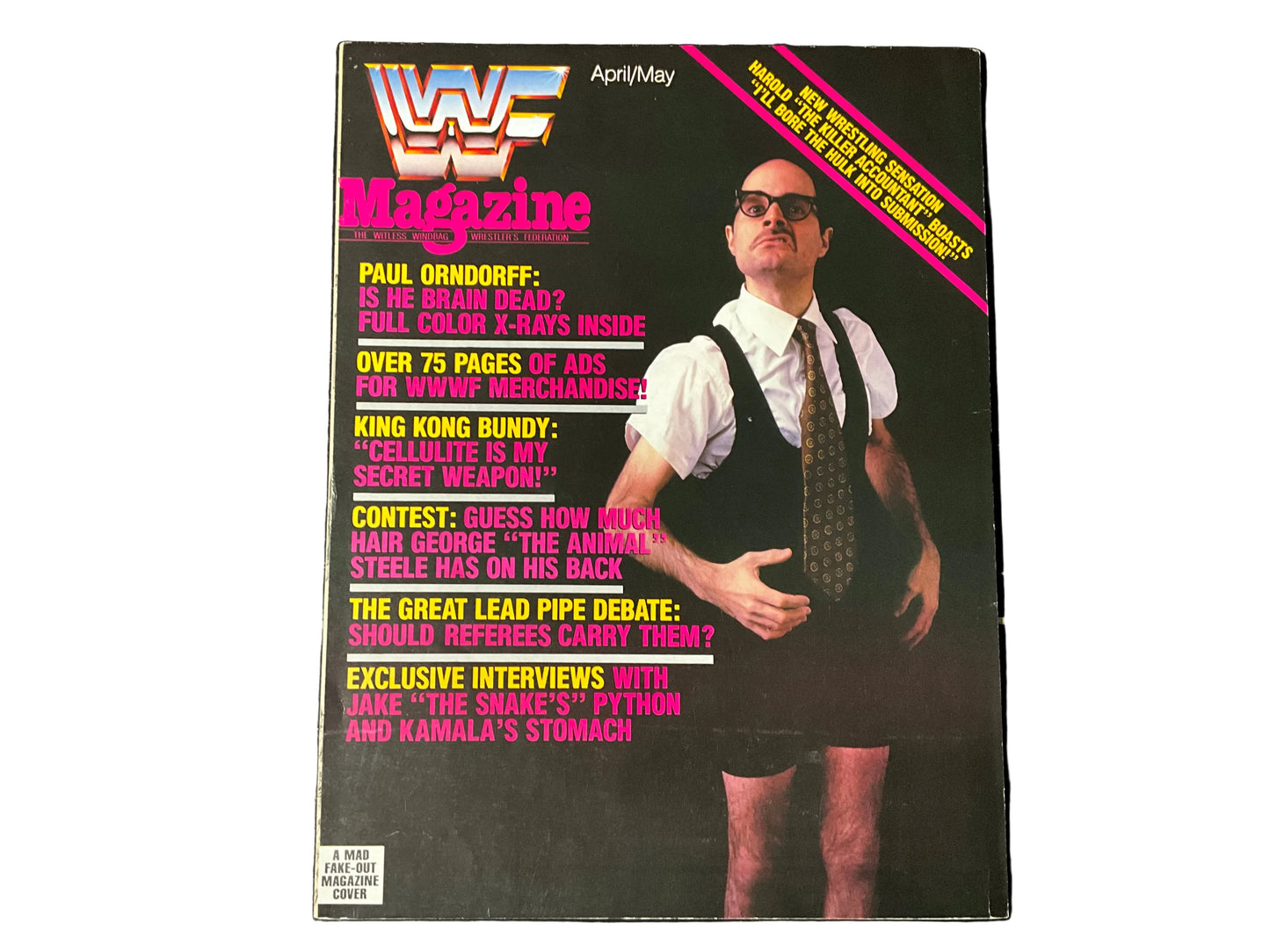 Super Mad Wrestling Number 4 Magazine