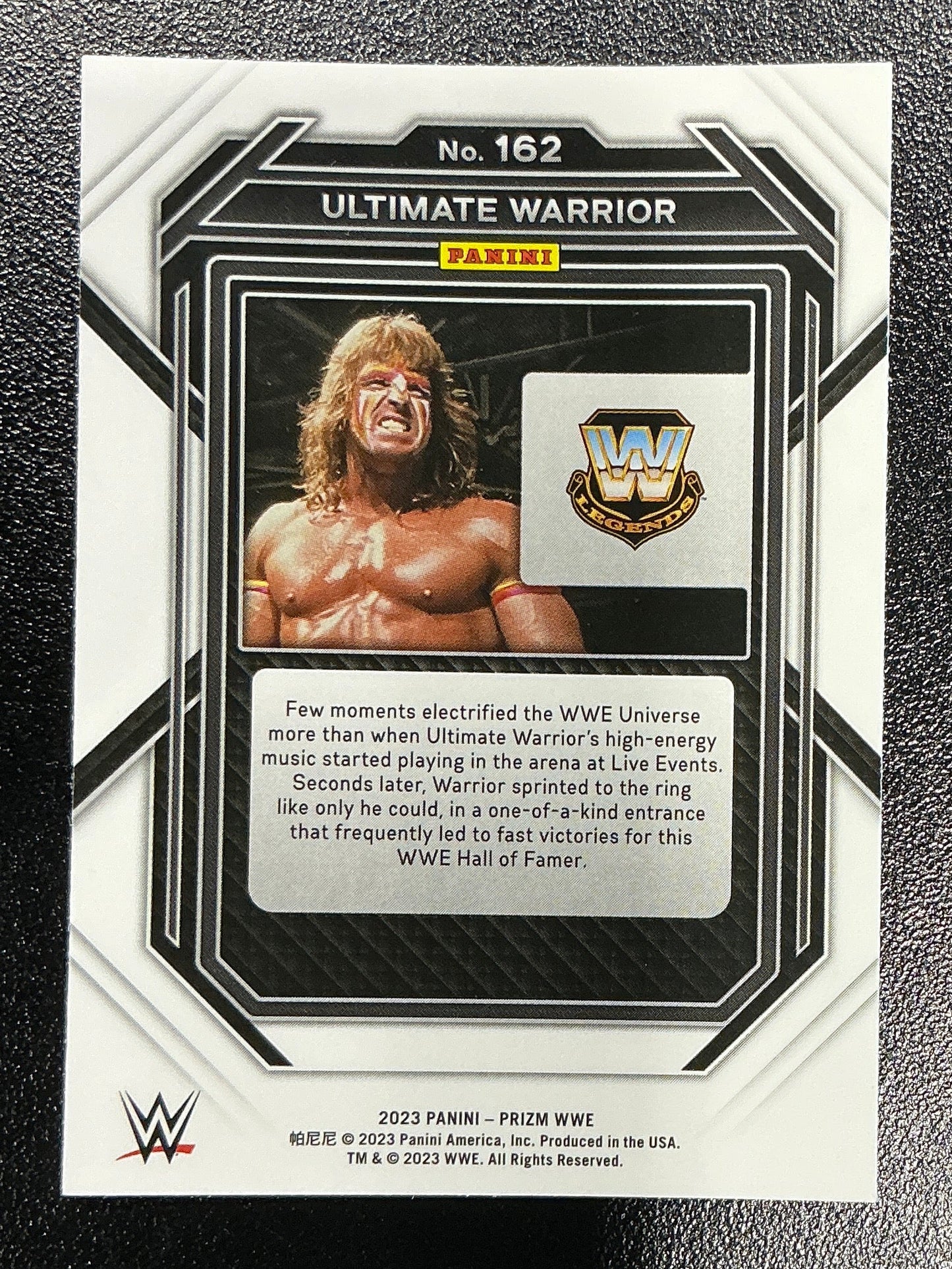 Panini Prizm Ultimate Warrior #162 Trading Card