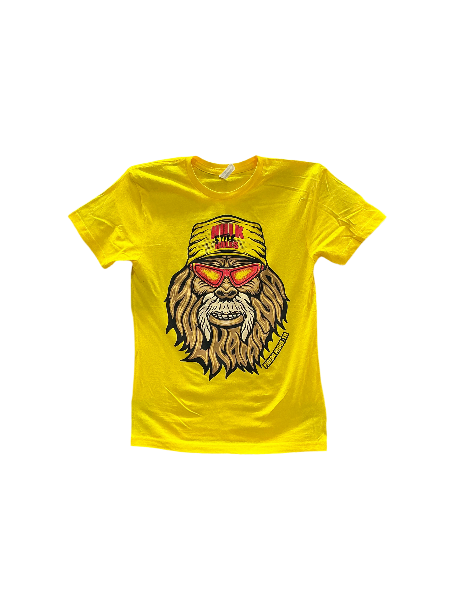 Yellow Hulk Still Rules Hulksquatch Adult T-Shirt