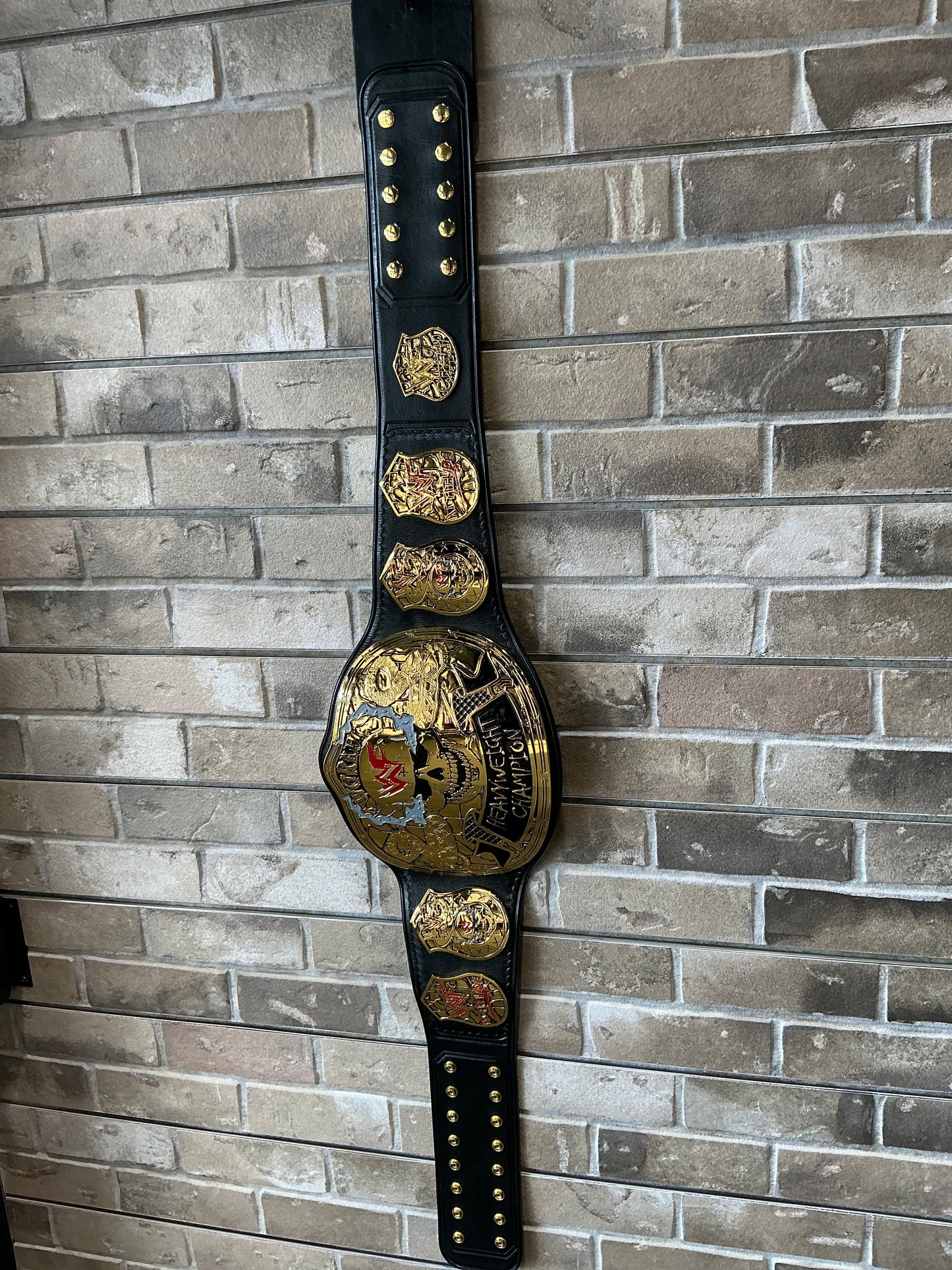 24k Dual Plated Gold Skull Belt