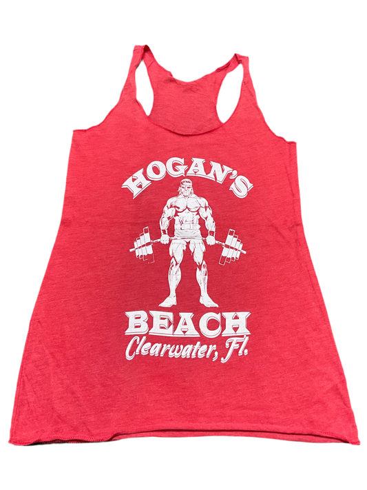 Womens Red Hogans Gym Tank Top