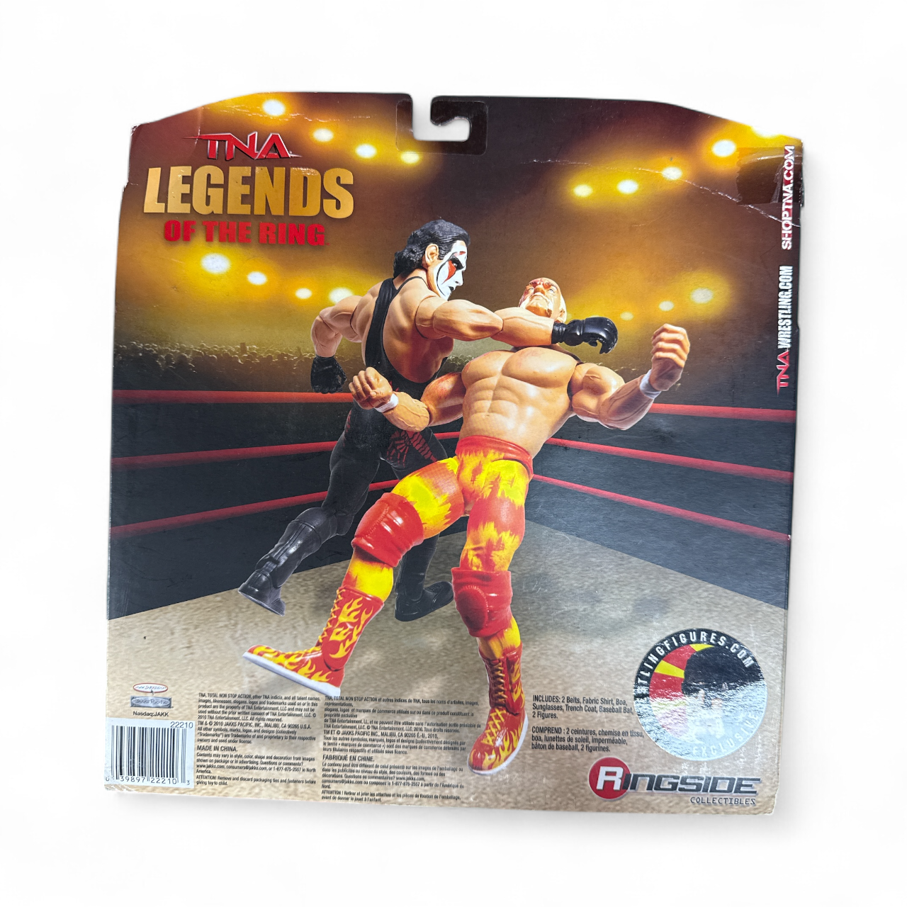 Signed by both Hulk Hogan and Sting Legends of the Ring Figure