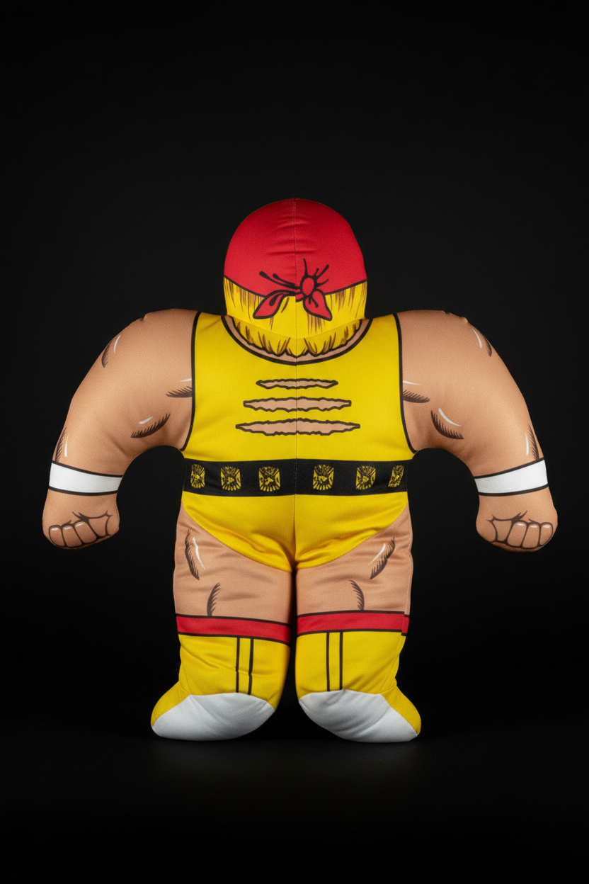 Hulk Hogan Signed “Hulk Rules” Wrestling Buddy Plush-Autographed “12x Champ HOF ‘05” Collectible