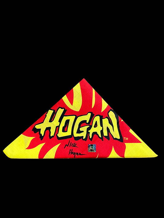 WCW Hogan Flame Bandana Signed by Nick Hogan