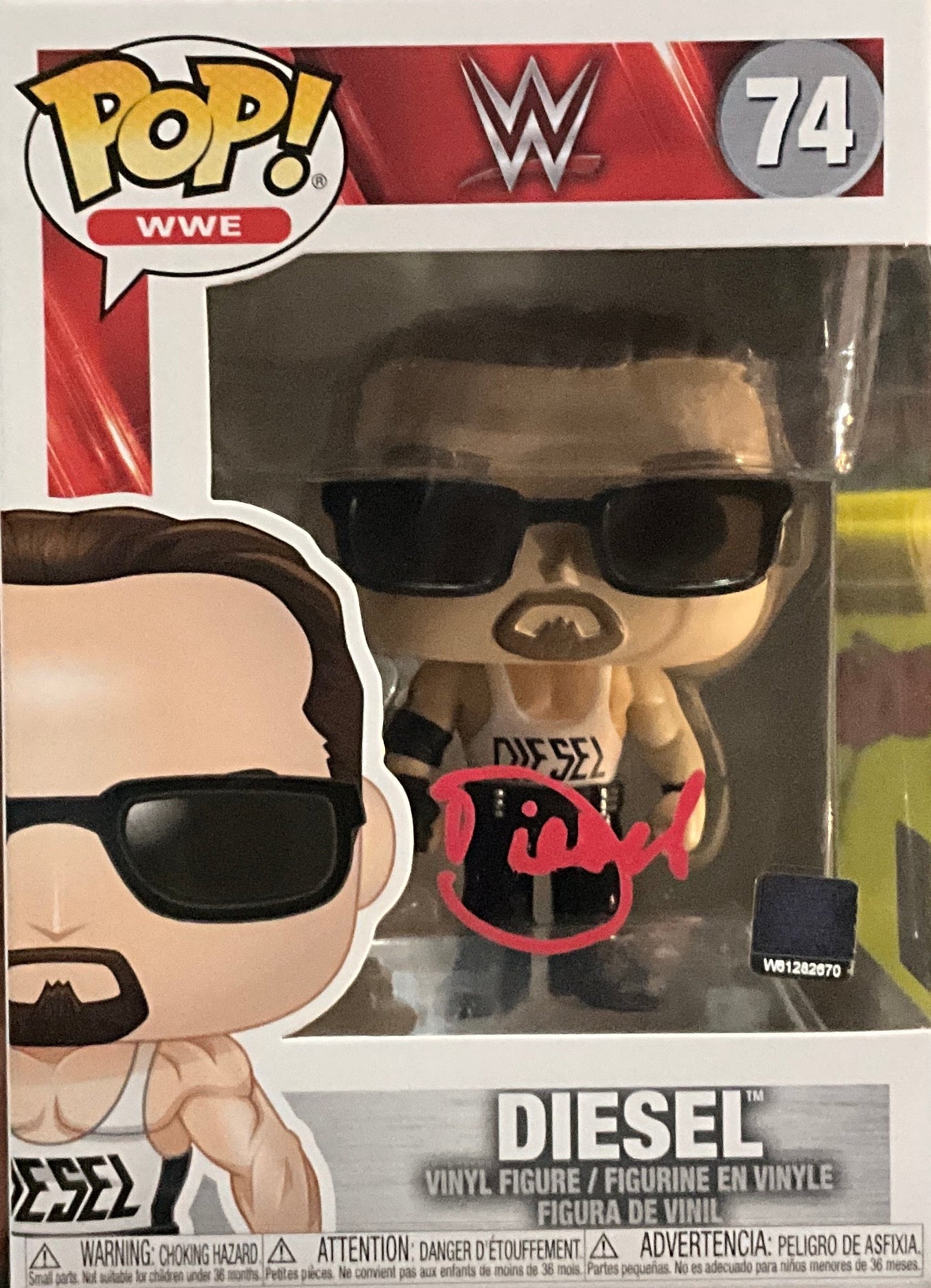 Kevin Nash Diesel Signed Funko Pop 74