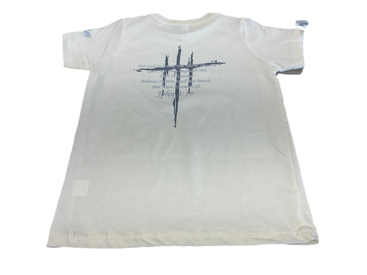 Beige John 3:16 Youth T-Shirt