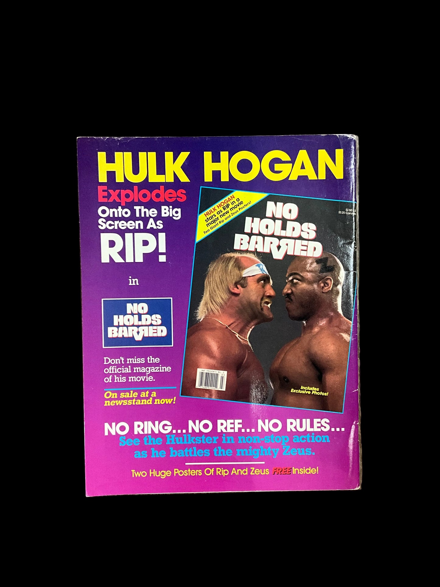 WWF Hulk Hogan Winged Eagle 1989 Unsigned Magazine