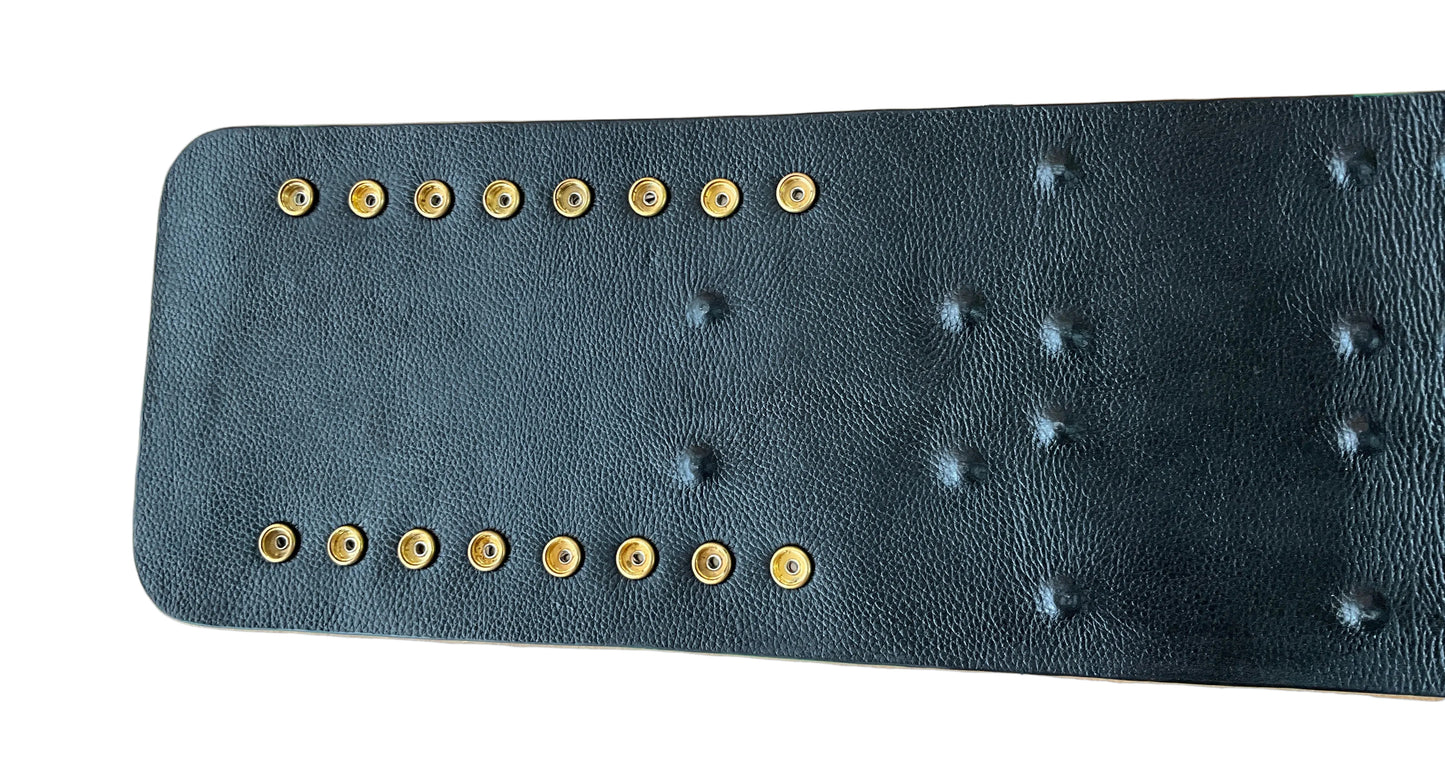 24k Multi Layer WWF Big Green Replica Title Belt Unsigned