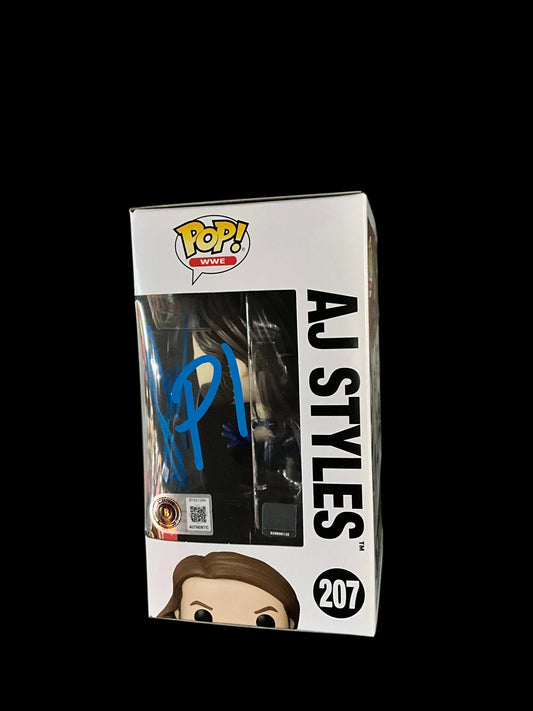 AJ Styles Signed Funko Pop 207