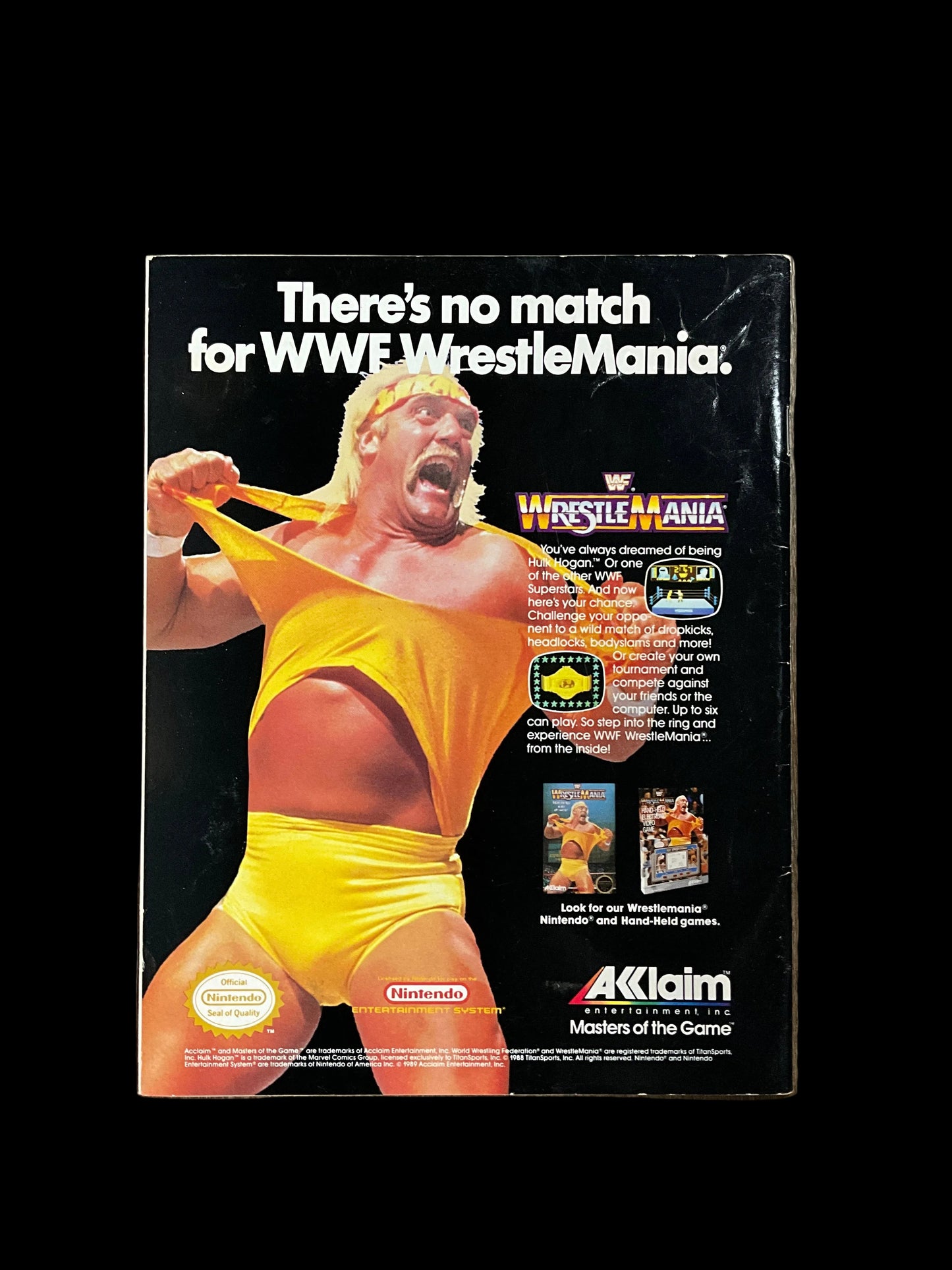 Bushwacker Luke Autographed WWF Magazine October 1989