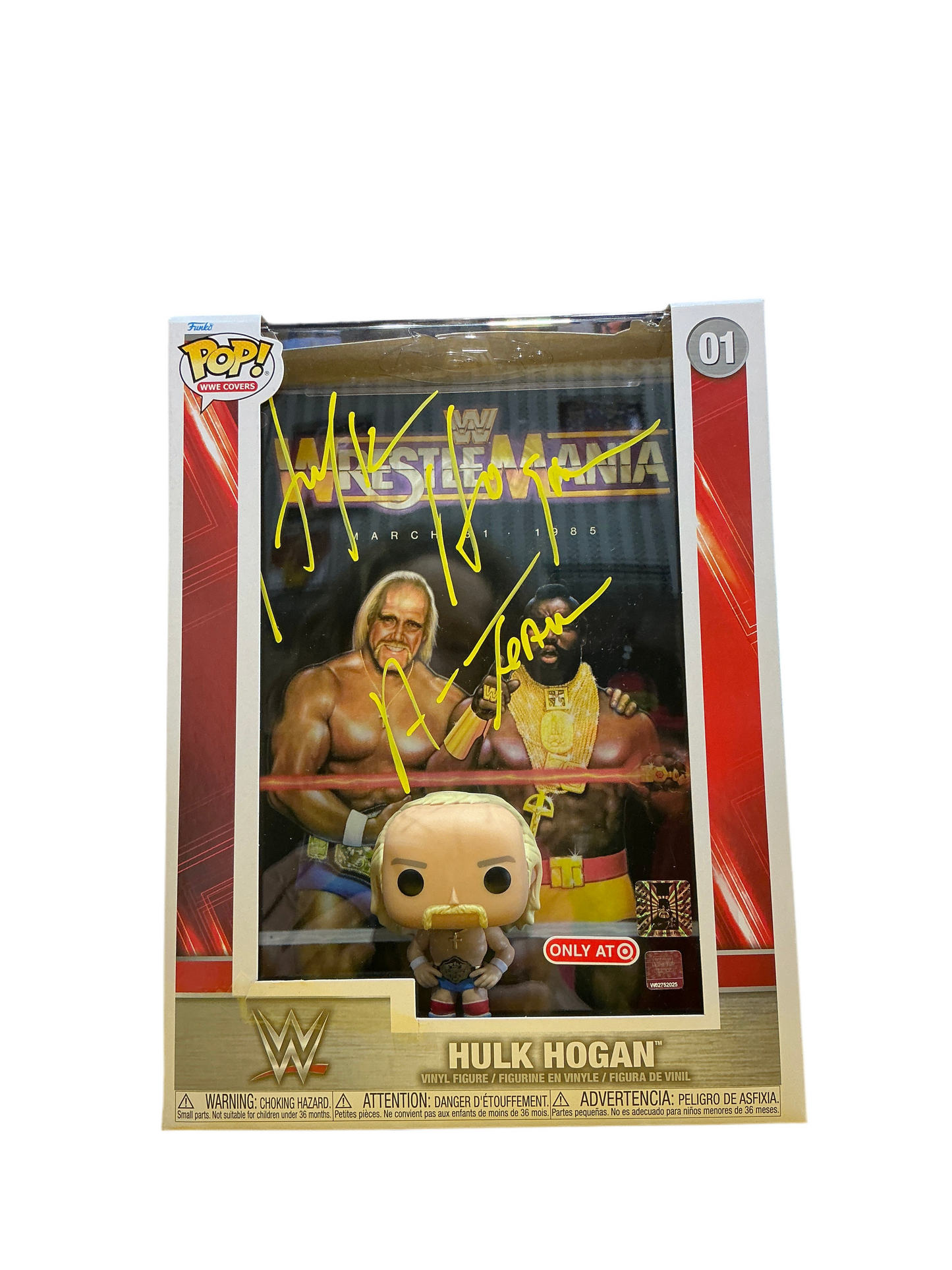 Signed Hulk Hogan WrestleMania I Funko Pop! #01