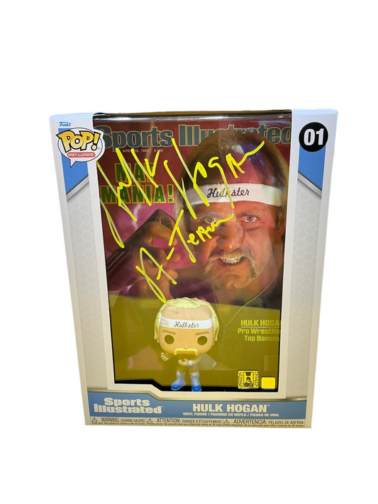 Signed Hulk Hogan Sports Illustrated Magazine Cover Funko Pop! #01