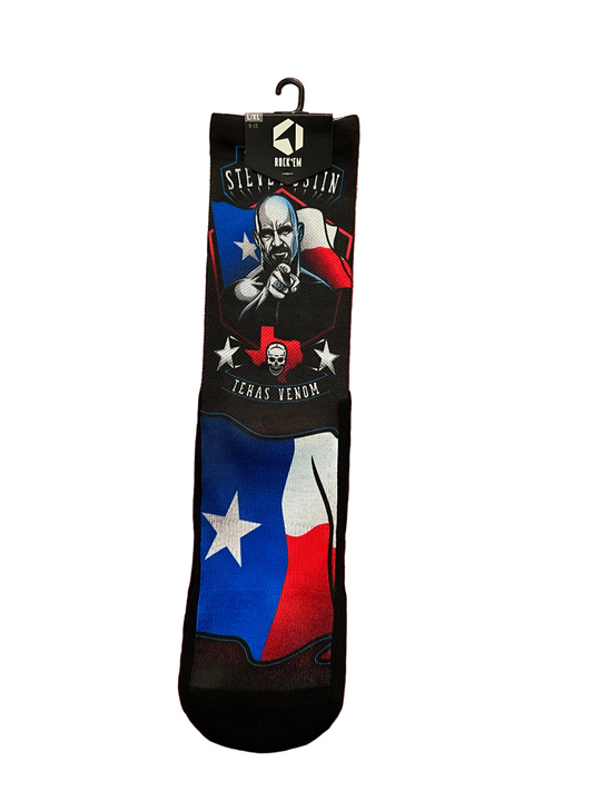 Adult Stone Cold Texas Venom Socks