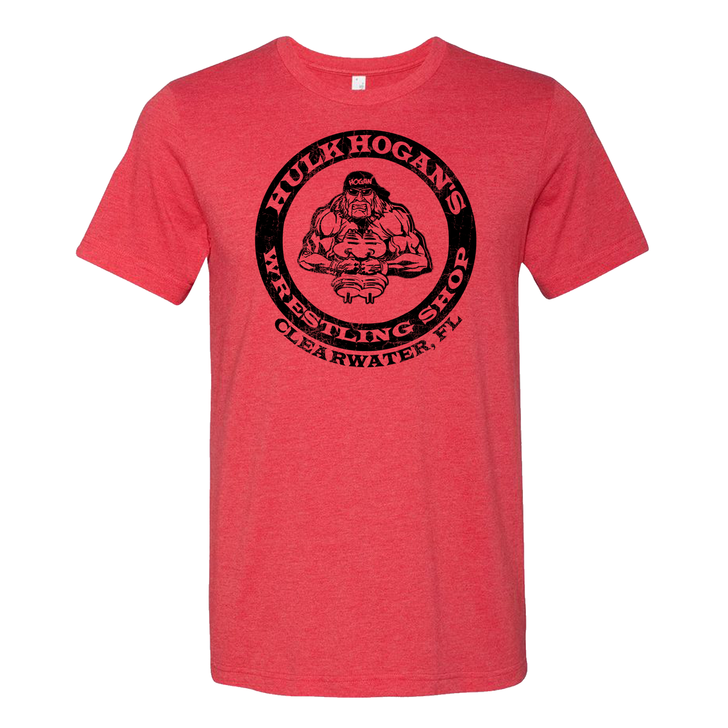 Red HBS Circle Crab Adult T-Shirt