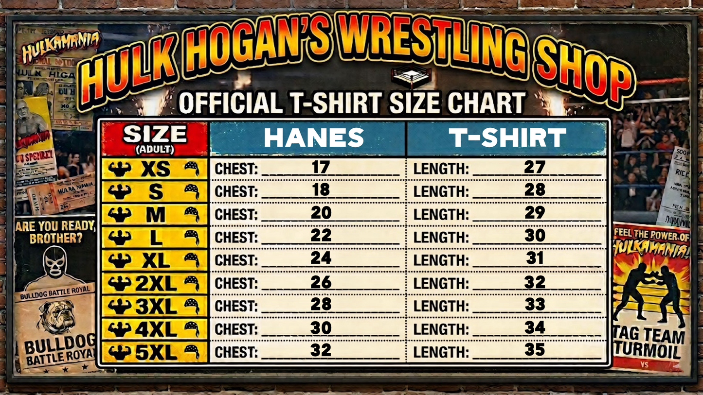 Orange Hulkamania Camo Adult T-Shirt
