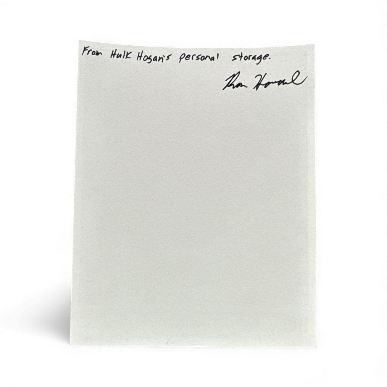 Original Promo - Hulk Hogan #1 8x10 Photo