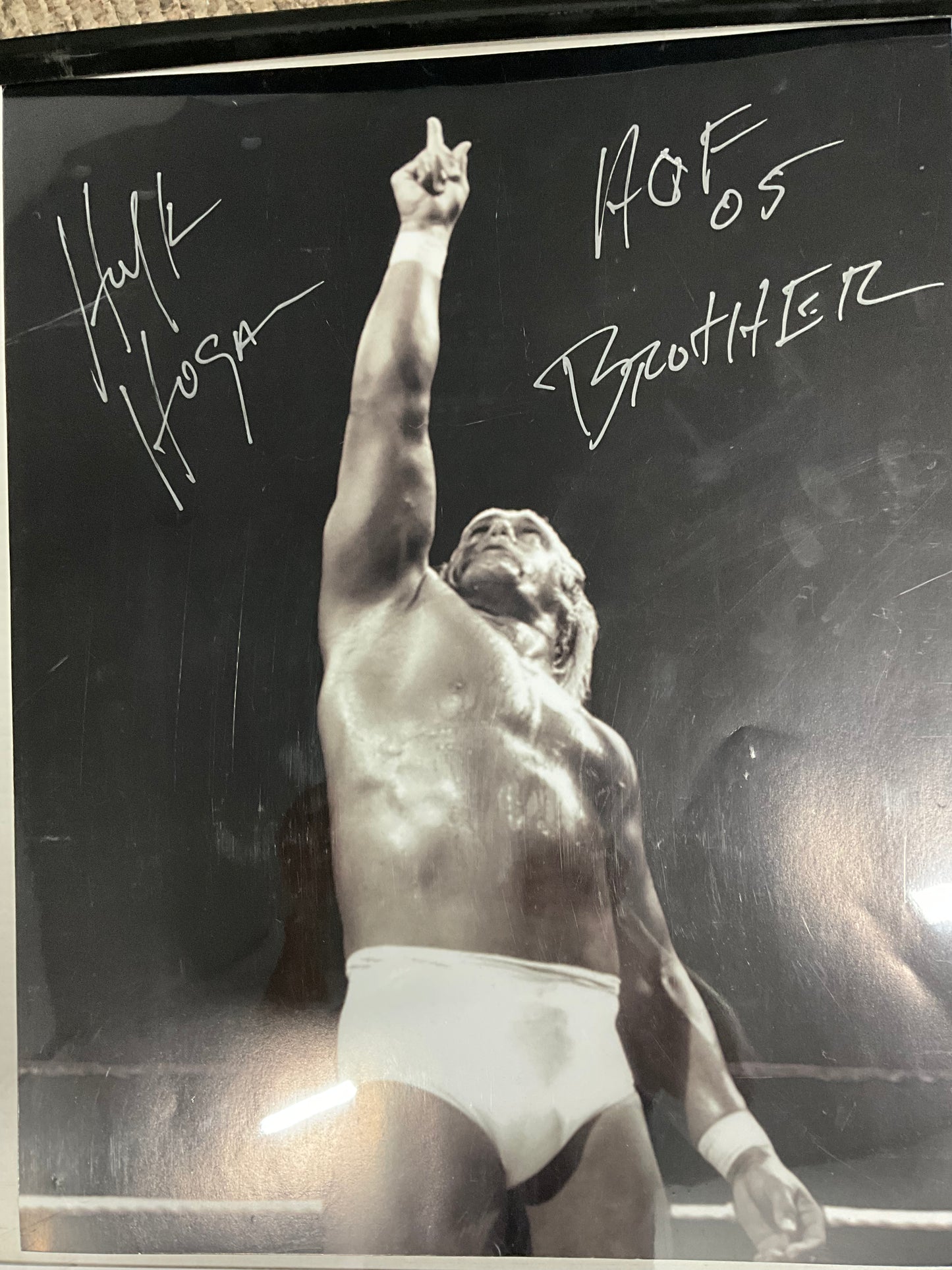 Hulk Hogan HOF 05 Signed 16x20 Poster
