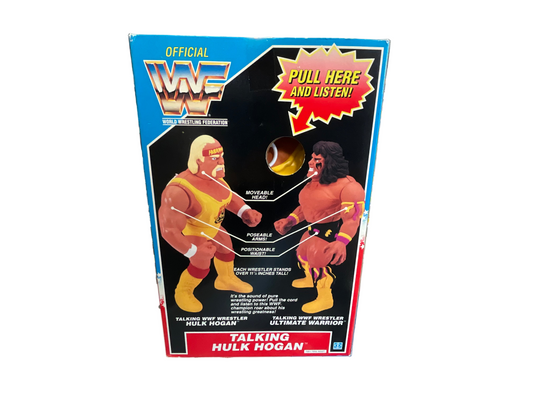 WWF Talking Hulk Hogan Fully Poseable Action Figure 1990 Hasbro