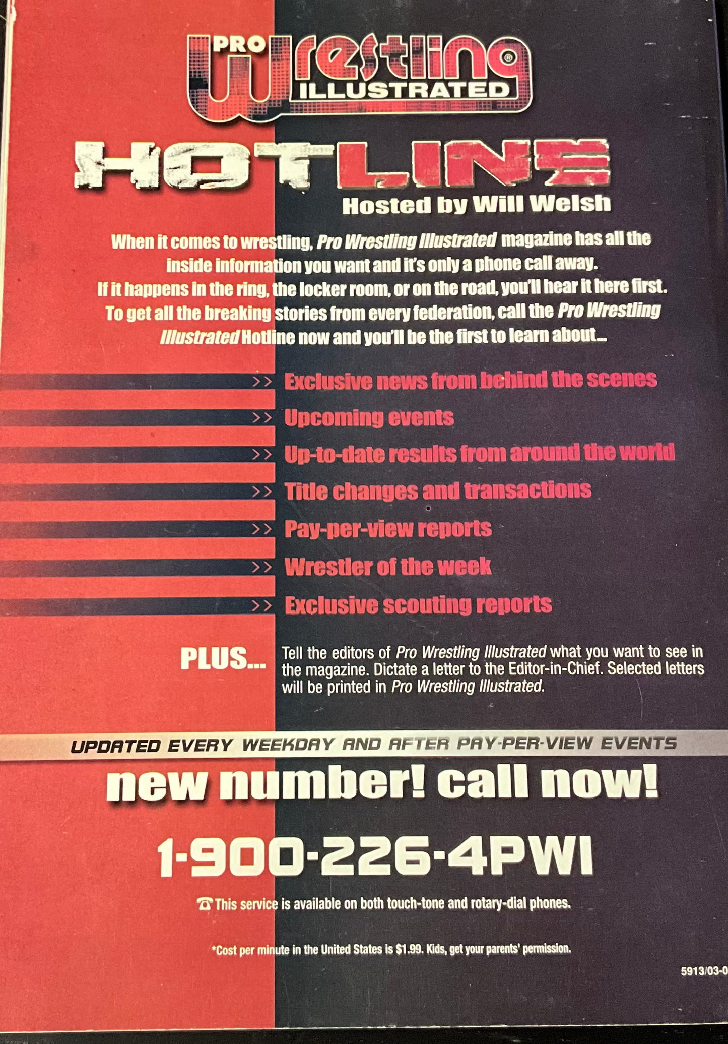 WWWE 2003 Pro Wrestling Illustrated WW-Elite Magazine