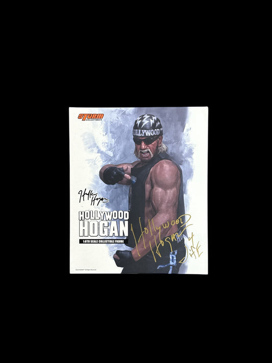 2017 Storm Collectibles 1:6 Scale Hollywood Hogan signed twice