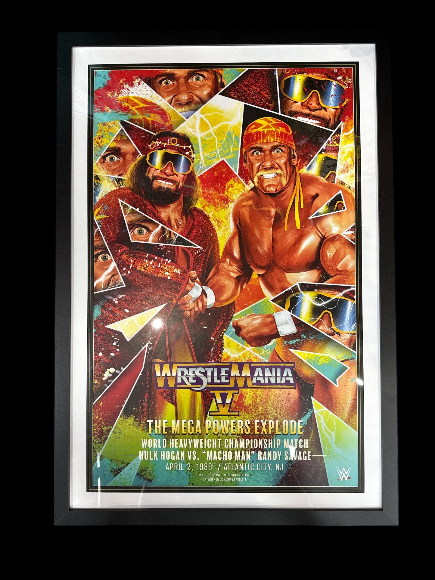 Original Wrestlemania 5 Unsigned Poster