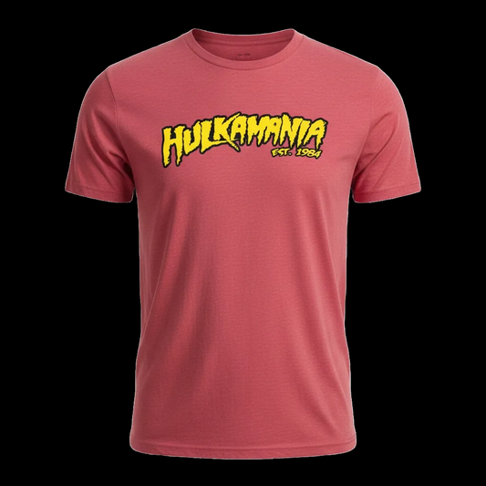 Soft Red Hulkamania Adult T-Shirt