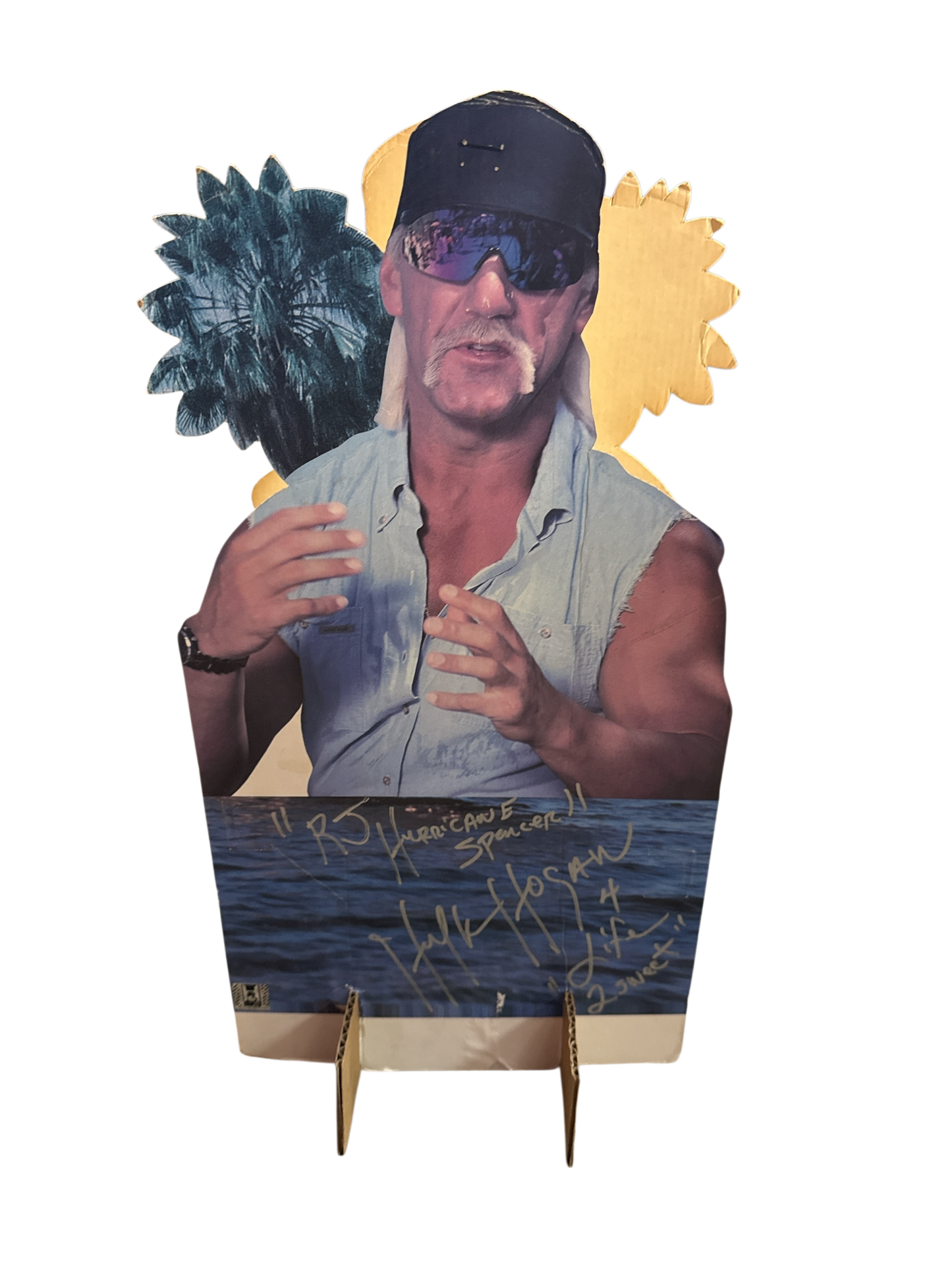 Hulk Hogan RJ Hurricane Spencer Original Cut Out 10x18