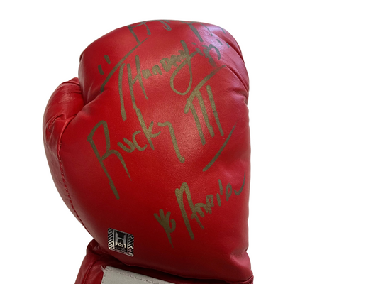 Signed Hulk Hogan Rocky lll Tuf Wear Glove