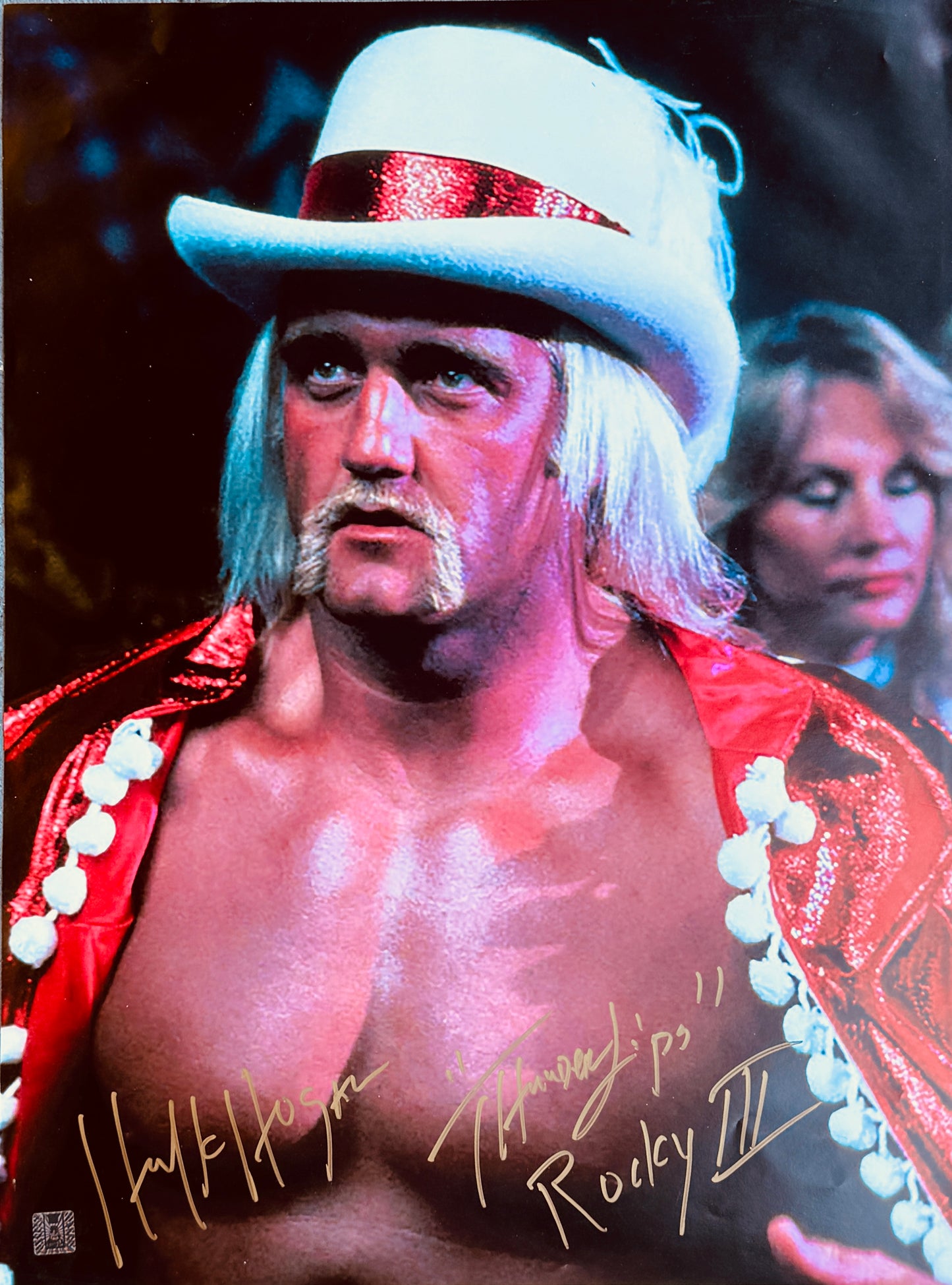 Signed Thunderlips Hulk Hogan 18x24 Poster